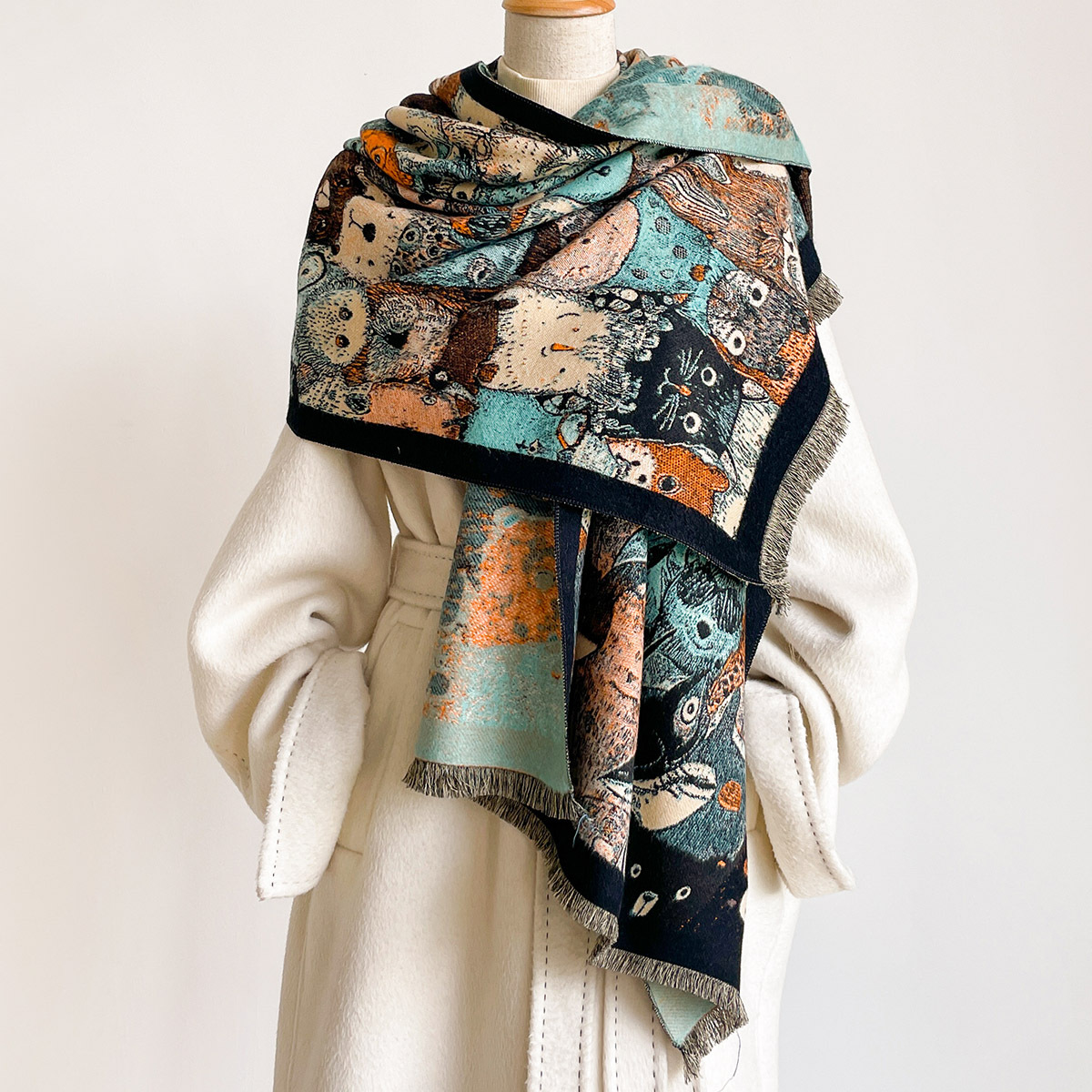 Kadınlar için İmitasyon Kaşmir - Cashmere Pashmina Wrap incelemesi ve fiyatı