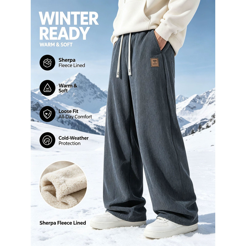Erkek Kışlık Spor Pantolonu Ko - Corduroy Pant Warm incelemesi ve fiyatı