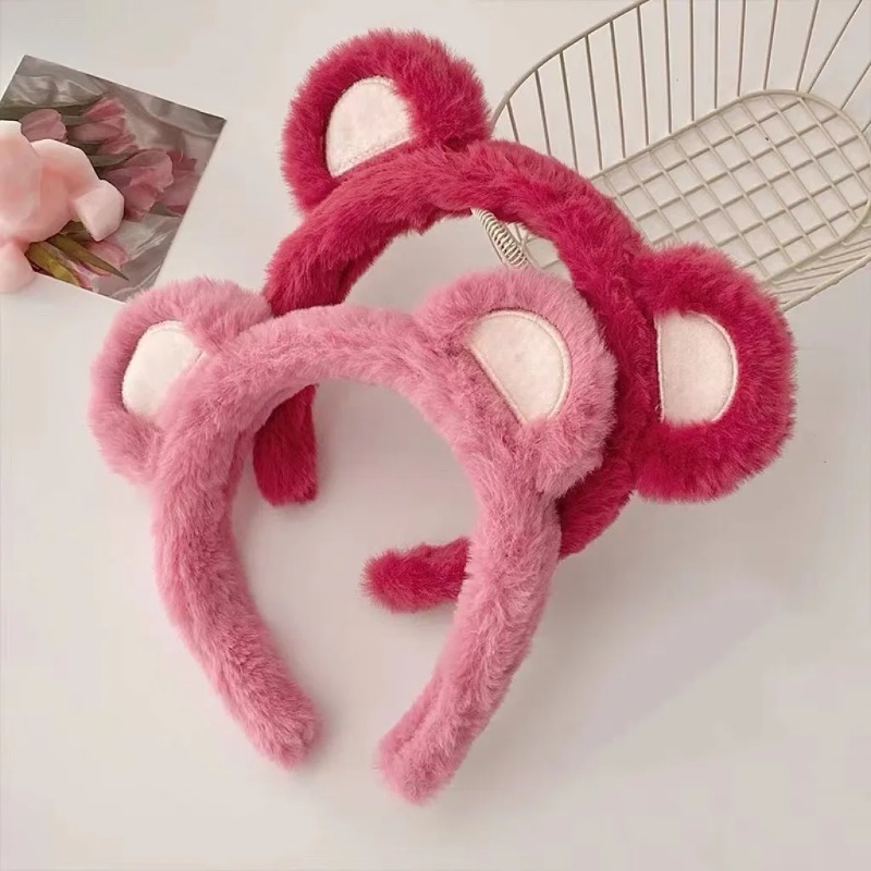 1-5 adet sevimli çilek ayı pel - Winter Headband Fleece incelemesi ve fiyatı