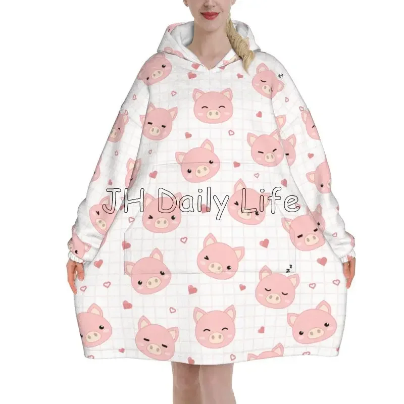 Karikatür Domuzlar Giyilebilir - Sherpa Hoodie Fleece incelemesi ve fiyatı